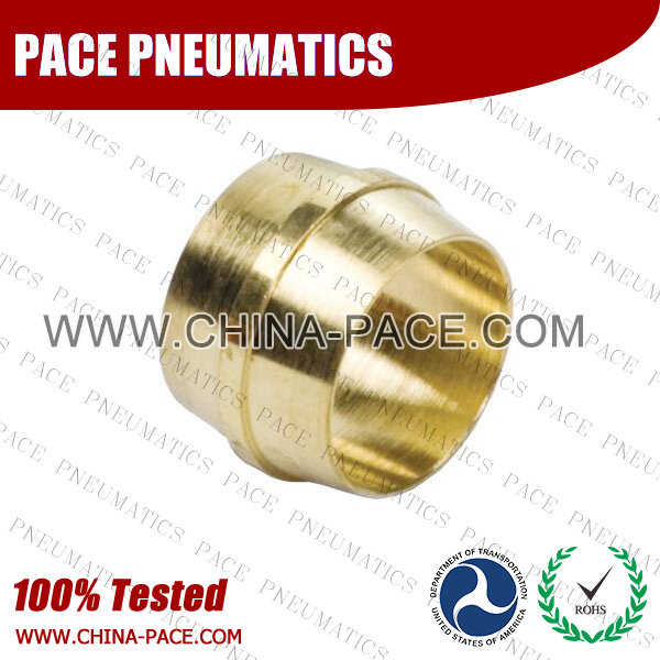 Sleeve Ferrule DOT air brake compression fittings, DOT Air brake fittings, Pneumatic Fittings